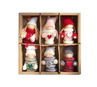 Christmas Ornaments, Soft Plush Doll for Holiday Decoration, Portable Hanging Charm with Leighweight Function, Fun Festive Accent for Indoor Party, Home, Wall, Family, Door and Window, 3.94 Inches