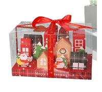 Christmas Packaging Box, Transparent Gift Box With Lights, Pre-Lit Christmas Box, LED Lighted Holiday Box, Large Transparent Christmas Box, Gift Box With Ribbon And Lights