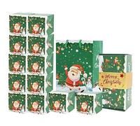 Christmas party gift Box - 10 Pieces Party Supplies, Fantasy Decor Bag Case | Box, Merry Christmass Surprise Pop-Up Suitable for Christmas Eve, Day, decorations