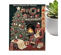Christmas Pearl Artwork DIY Beaded Picture Decorative Canvas Project Kit