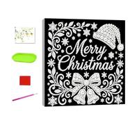 Christmas Pearl Painting Craft, Festive Bead Art, Creative DIY Home Decor