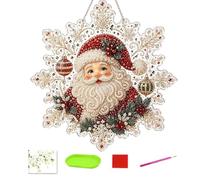 Christmas Pearl Sun Catcher 2D - Acrylic Seasonal Window Decoration DIY Art