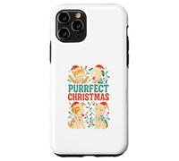Christmas Pets Purrfect Christmas, Linda Amante de los Animales para Mujer Carcasa para iPhone 11 Pro