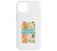Christmas Pets Purrfect Christmas, Linda Amante de los Animales para Mujer Carcasa para iPhone 14 Plus