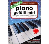 Christmas Piano gefällt mir - 50 Chart et film Hits - Ultime jeu de Noël livre pour Piano en spirale - Homme de ARRANGIERT de Hans Günter foin - avec coloré Cœur Note Pince