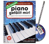Christmas Piano gefällt mir. ultime Jeu livre (50 Hits méditatif) pour Piano en spirale avec CD de Noël Par Homme de Hans Günter foin - avec crayons de Piano