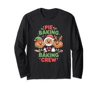 Christmas Pie Baking Crew Divertido Vacaciones Cocina Cocina Diversión Manga Larga