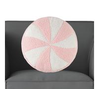 Christmas Pillows For Couch, Plush Candy-Shaped Pillows, Round Candy-Shaped Plush Cushion For Chair Bedroom Living Room Dorm Apartment Den Kid Room Yoga Holiday