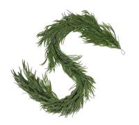 Christmas Pine Garland, Faux Wreath Decor, 39.37in Real Touch Greenery, Flexible Branches, Prelit Optional Style for Mantel, Banister, Porch, Door, Table, Home, Decoration