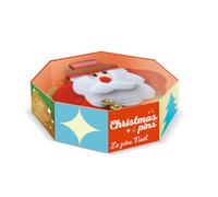 Christmas Pins Le père Noël: Coffret avec une superbe broche lumineuse de Noël