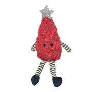 Christmas Plush, Cartoon Tree, Holiday Girl, Ultra Soft Fabric, Festive Design, 12 Inch Green, Indoor Decoration for Kids Playroom, Desk, Home, Travel Shelf 12.6x3.54 Inches