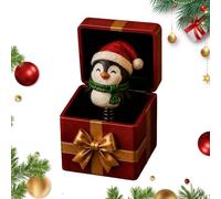 Christmas Prank Boxes with Spring - Action Pop out Santa Claus Funny Home | Holiday Prank Toys Desk Ornaments for Living Room Bedroom | Table Office Bar Entryway Kids Women Men Christmas Prank Boxes