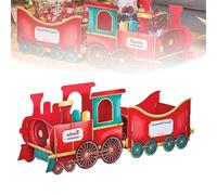 Christmas Presents Trains,Christmas Presents Train Gift Box,Holiday Party Centerpieces Gift Boxes, Family Decor (A)