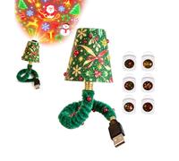 Christmas Projector - 2.17x2.17 inch Adjustable 6 Festive Scenes Decoration | Holiday Night Lights Projector for Tree Home Ceiling Bathroom Living Room Anniversaries Birthday
