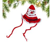 Christmas Puppy Beanie | Soft Fleece Dogs Hats | Knitted Christmas Puppy Hats | Adjustable Pets Costume | Comfortable Dogs Beanie | Pets Winter Hat for Christmas Photos