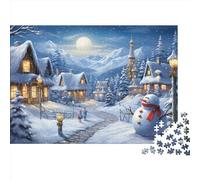 Christmas Puzzle - 1000 Piece Christmas Theme Juego Mental, Reto Relajante & Arteee De Decoración Hogar (12+ Años)