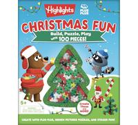 Christmas Puzzle and Play: Build With 100 Pieces!: Build, Puzzle, Play With 100 Pieces! (Highlights & Plus-plus Activity Book and Blocks Set)