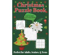 Christmas Puzzle Book: Puzzles with Easy to Read Print about Christmas, Winter, and More | 6 x 9 pages | 120 pages | 50+ Puzzles...GIft for Christmas Holiday, Vacation, & Relaxation