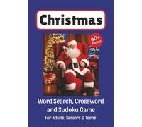 Christmas Puzzle Book: Word Search, Crossword and Sudoku Game, Easy to Read Print about Christmas, Winter Memories, Fun Holiday and More | 6x9 inches, ... for Vacations, Holidays and Leisure Time