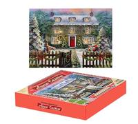 Christmas Puzzle, Christmas Adult Puzzles, 19.69x27.56inch, Fun Interactive Jigsaw Game, and Colorful Print, 1000 Pieces, Ideal for Birthday, Party Favors, Friends, Holiday Decoration