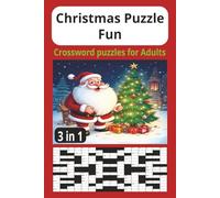Christmas Puzzle Fun: Crossword Puzzles For Adults.Christmas Word Search 6x9 book.Holiday entertainment.Word Search,Sudoku Puzzles.