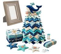 Christmas Quilt Kits - For Adults Coastal Christmas Tree Mantel Deck Decor