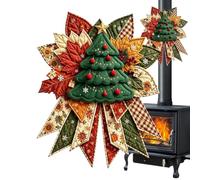Christmas Quilted Door Decor Sewing Kit - 15.75x13.78 Inches, Fabric Wreath | Beginner-Friendly DIY Project, Complete Sewing Supplies | Handmade Snowmen Wreath for Front Door, Stair Railing, Mantel, Wind