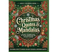 Christmas Quotes and Mandalas: Coloring Book