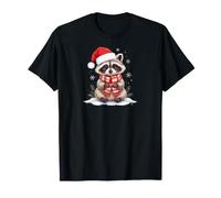 Christmas Raccoon Holiday Winter Cute Animal Design Gifts Camiseta