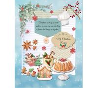 Christmas Recipe Journal: Blank Cookbook for Your Holiday Creations 8.5x11