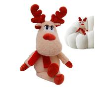 Christmas Reindeers - Stuffed Deer Plush Doll, 50cm Holiday Toy Ornament | Soft Fleece Reindeer Figure, Adorable Christmas Decoration for Kids Adults Indoor Home Sofa Floor Living Room Family Friends