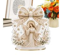Christmas Rhinestone - Kit de pintura para decoración navideña | Kit de pintura artística de ángel con diamantes de imitación para fiestas navideñas, estantería, entrada, mesita de noche