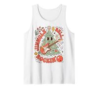 Christmas Rock Jingle Bell Guitar Holiday Humor Camiseta sin Mangas