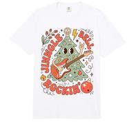 Christmas Rock Jingle Bell Guitar Holiday Humor Comfort Colors Adult Heavyweight T-Shirt