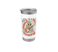 Christmas Rock Jingle Bell Guitar Holiday Humor Vaso térmico de acero inoxidable de doble pared