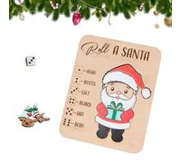 Christmas Roll-a-Reindeer Puzzle Game, Rolls The Dice, Place The Reindeer Pieces According To The Number You Roll - Xmas Wood Puzzle Board Game, Interactive Xmas Puzzles Gift Idea (B)