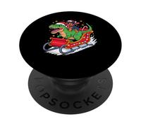 Christmas Rottweiler Sleigh T-Rex Rottweilers Rottie PopSockets PopGrip Adhesivo