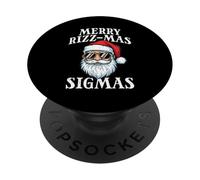 Christmas Santa Merry Rizzmas Sigmas Xmas Meme Hombres Mujeres Niños PopSockets PopGrip Adhesivo