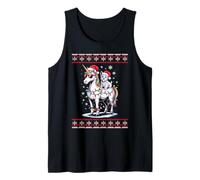 Christmas Scottish Terrier Unicorn Sunglasses Scottie Camiseta sin Mangas