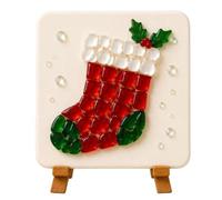 Christmas Sea Glass Mosaic DIY | Resin Sea Glass Christmas Craft Supplies
