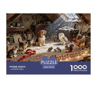 Christmas Secret in The Attic Puzzle De Madera Impermeable Puzzles De 1000 Piezas Regalos para Adultos Desafiante Y Estimulante Rompecabezas Juegos Educativos