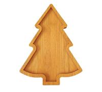 Christmas Serving Dishes - Wooden Tree Tray | Festive Christmas Charcuterie Board Serving Tray, Perfect For Home Decoration, Fiestas, Fruta, Cheese, Postres, Candy, Snacks, Kitchen, Living Room, And