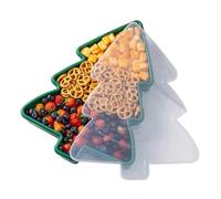 Christmas Serving Platter - Snowflakes, snowmen, gingerbread, Christmas Tree Serving Dishes Divided Party Food Tray for Food,Snack,Dinner, Home Decorative Storage, Platter, Kitchen,Bathroom,Restaurant