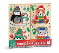 Christmas Set of 4 Wood Puzzles