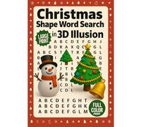 Christmas Shape Word Search in Colorful 3D: Fun and Colorful 3D Holiday Puzzles for Kids & Families