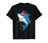 Christmas Shark Shirt Xmas Funny Santa Shark Camiseta