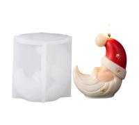 Christmas Silicone Candle Mold - 3D Santa Moon Decorations