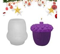 Christmas Silicone Candle Molds - 7,5 x 7,7 cm / 2,95 x 3,03 Inches Candle Mold | For Making, Soap Making, Handmade Chocolate, Pudding, Clay, Ornament, Christmas Party, DIY Table And Home