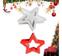 Christmas Silicone Molds, Holiday Candy Molds, Star Silicone Mold, Chocolate Christmas Molds, Ornament Shaped Molds, Pentagram Candy Mold, Festive Soap Molds, Silicone Baking Molds, Chocolate M