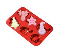 Christmas Silicone Molds - Reusable Easy Release Tray, Nonstick Flexible Baking Mold, Durable Food-Grade Material, Creative Candy Soap Resin Molds for Cake Cookie Ice Fondant Food Crafts Holiday Party